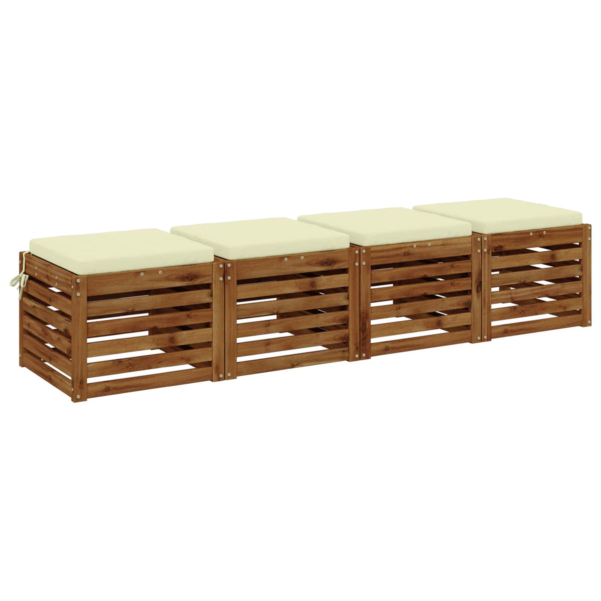 4-Piece Zitkussens SOEST 4 st 100% Polyester Crèmekleurig