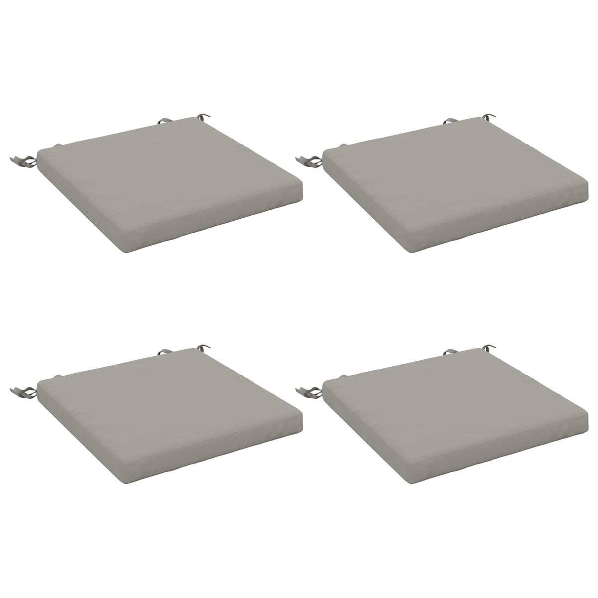 4-Piece Zitkussens SOEST 4 st 100% Polyester Grijs