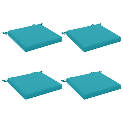 4-Piece Zitkussens SOEST 4 st 100% Polyester Turquoise