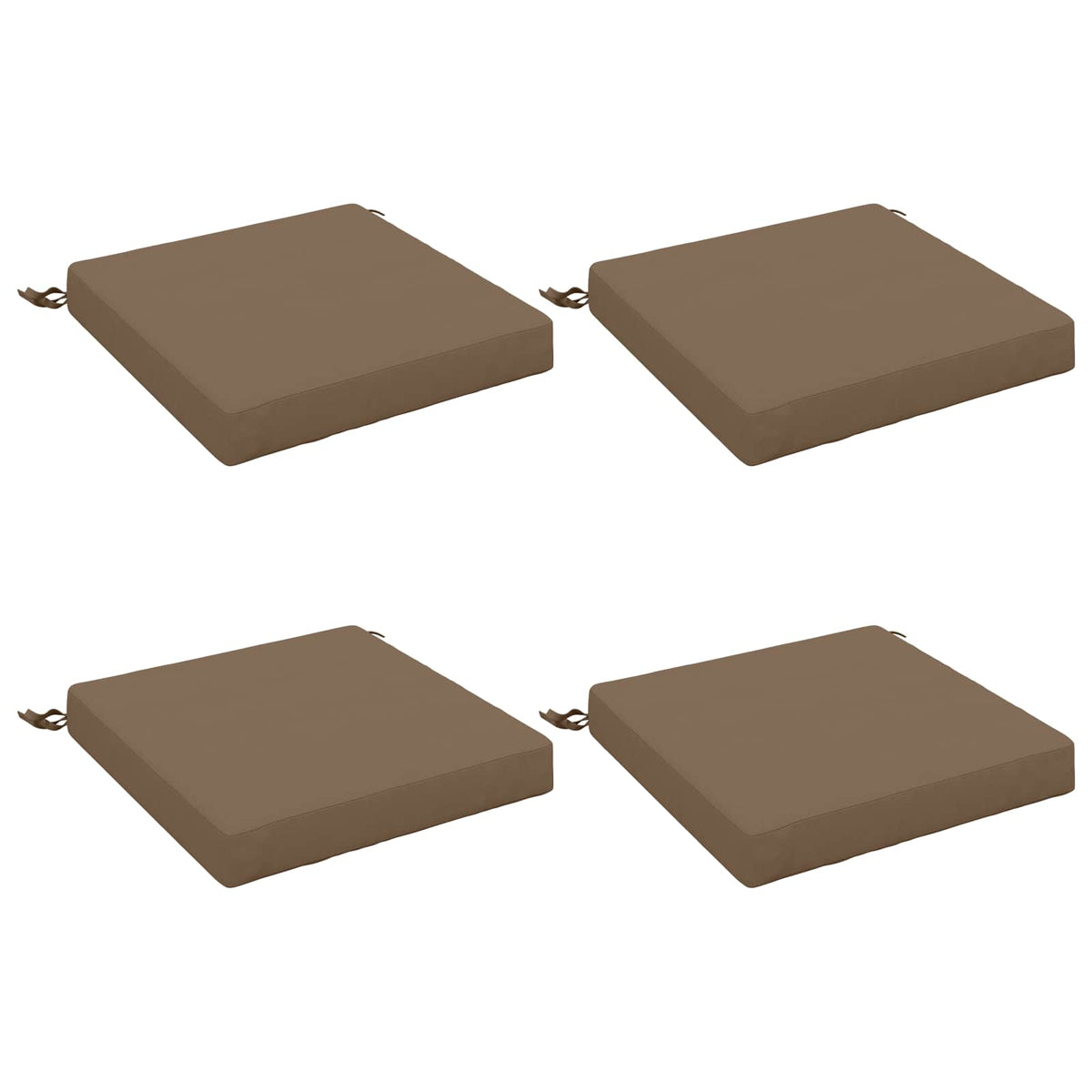 4-Piece Zitkussens SOEST 4 st 100% Polyester Taupe