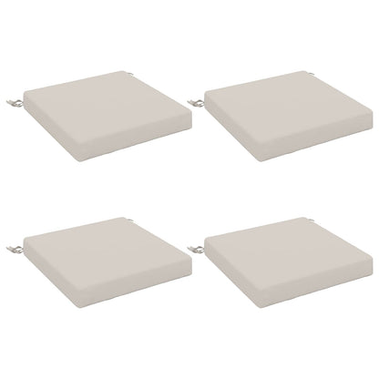 4-Piece Zitkussens SOEST 4 st 100% Polyester Wit 40 x 40 x 7 cm
