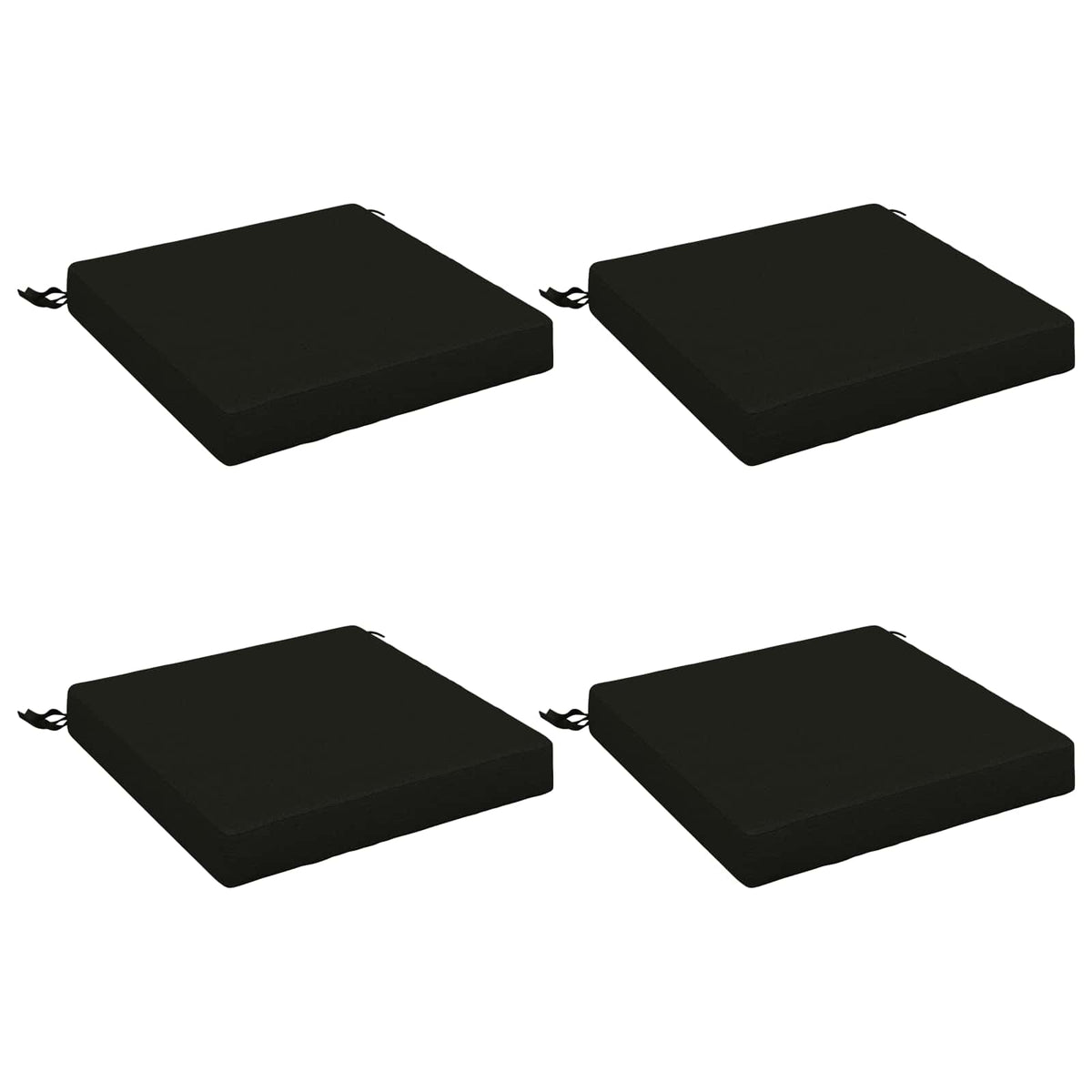 4-Piece Zitkussens SOEST 4 st 100% Polyester Zwart