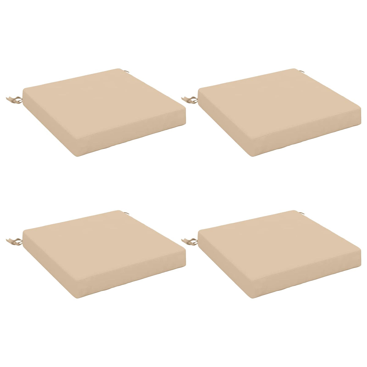 4-Piece Zitkussens SOEST 4 st 100% Polyester Crèmekleurig