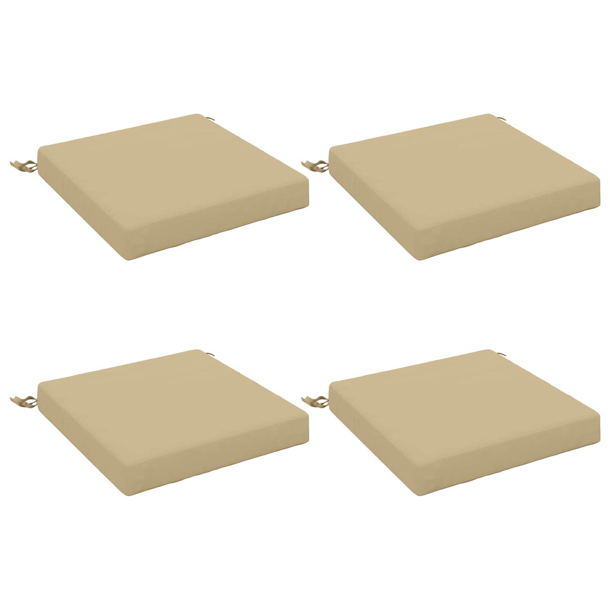 4-Piece Zitkussens SOEST 4 st 100% Polyester Beige
