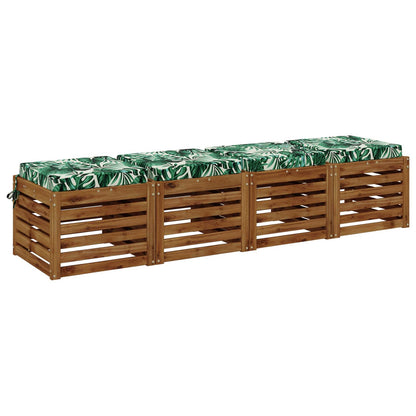 4-Piece Zitkussens SOEST 4 st 100% Polyester Bladpatroon
