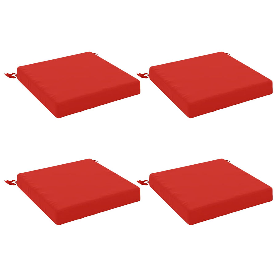4-Piece Zitkussens SOEST 4 st 100% Polyester Rood
