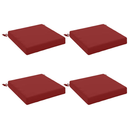 4-Piece Zitkussens SOEST 4 st 100% Polyester Wijnrood