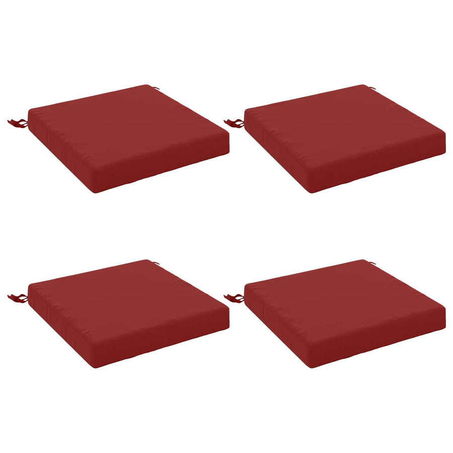 4-Piece Zitkussens SOEST 4 st 100% Polyester Wijnrood