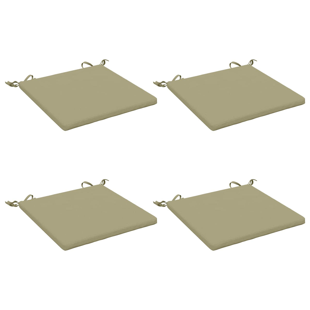 4-Piece Zitkussens SOEST 4 st 100% Polyester Lichtgroen