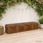 Zitkussens SOEST 4 stuks 100% polyester taupe