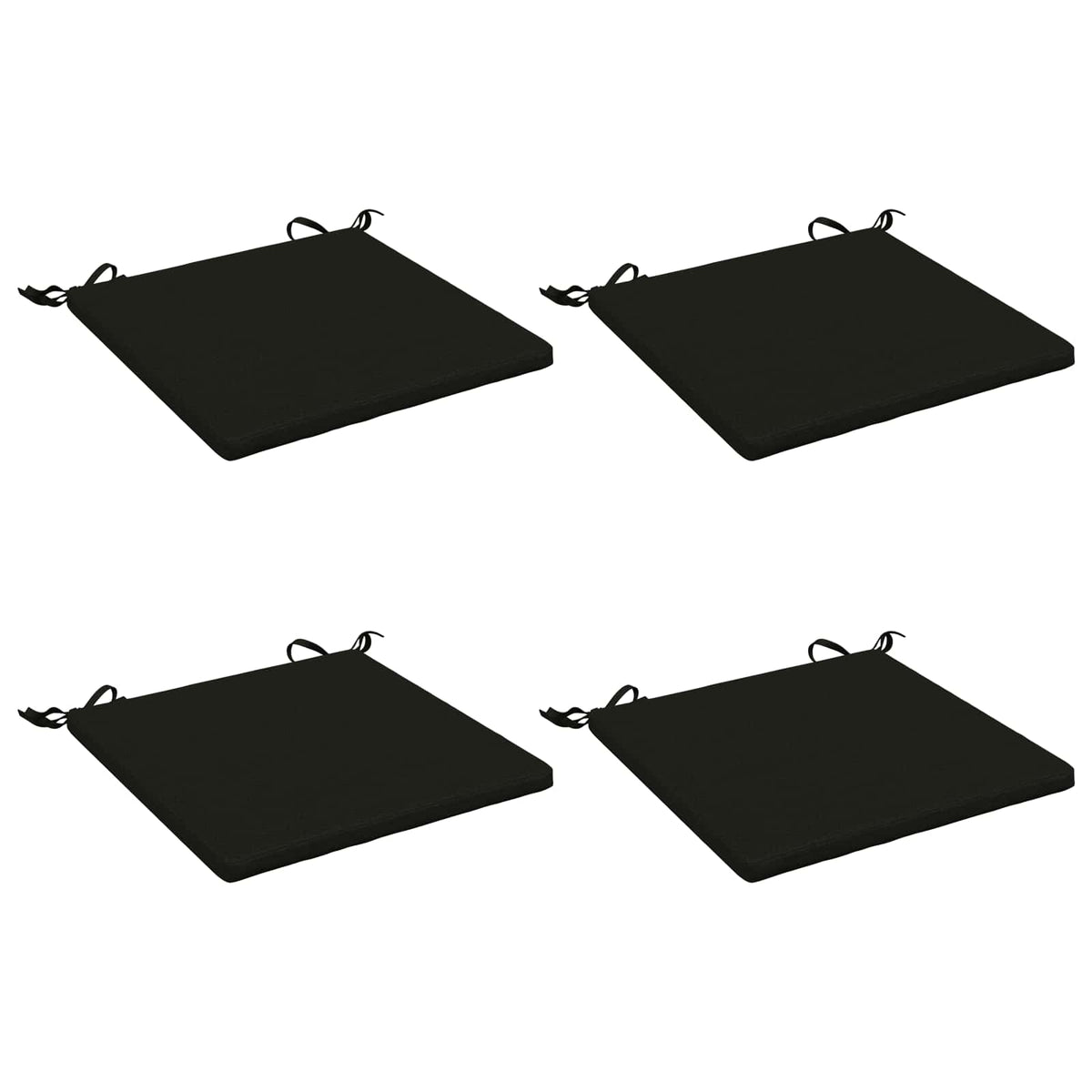 4-Piece Zitkussens SOEST 4 st 100% Polyester Zwart