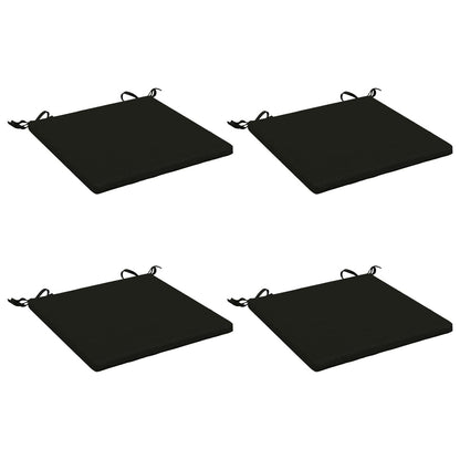 4-Piece Zitkussens SOEST 4 st 100% Polyester Zwart