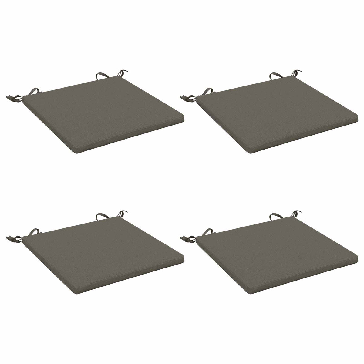 4-Piece Zitkussens SOEST 4 st 100% Polyester Grijs