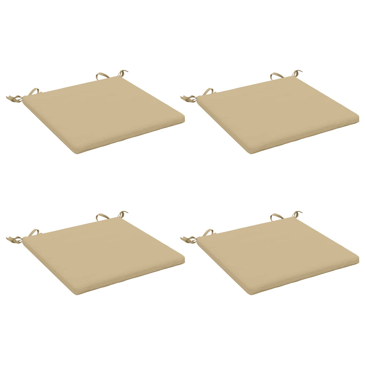 4-Piece Zitkussens SOEST 4 st 100% Polyester Beige