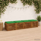 Zitkussens 4 stuks 100% polyester groen