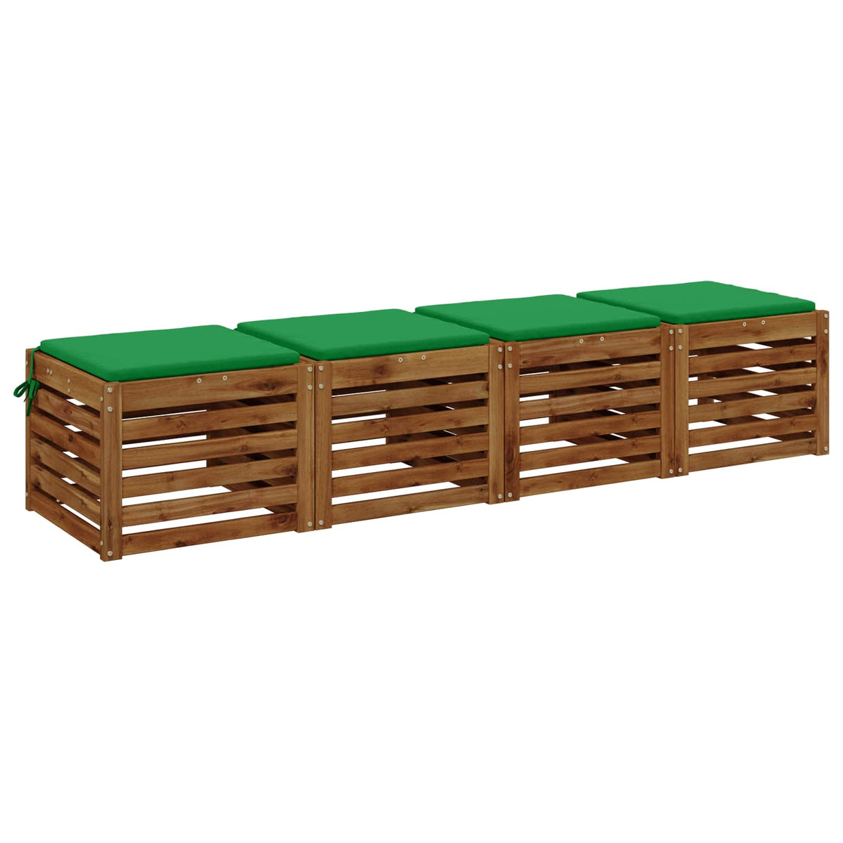 4-Piece Zitkussens SOEST 4 st 100% Polyester Groen