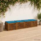 Zitkussens lichtblauw 4 stuks polyester