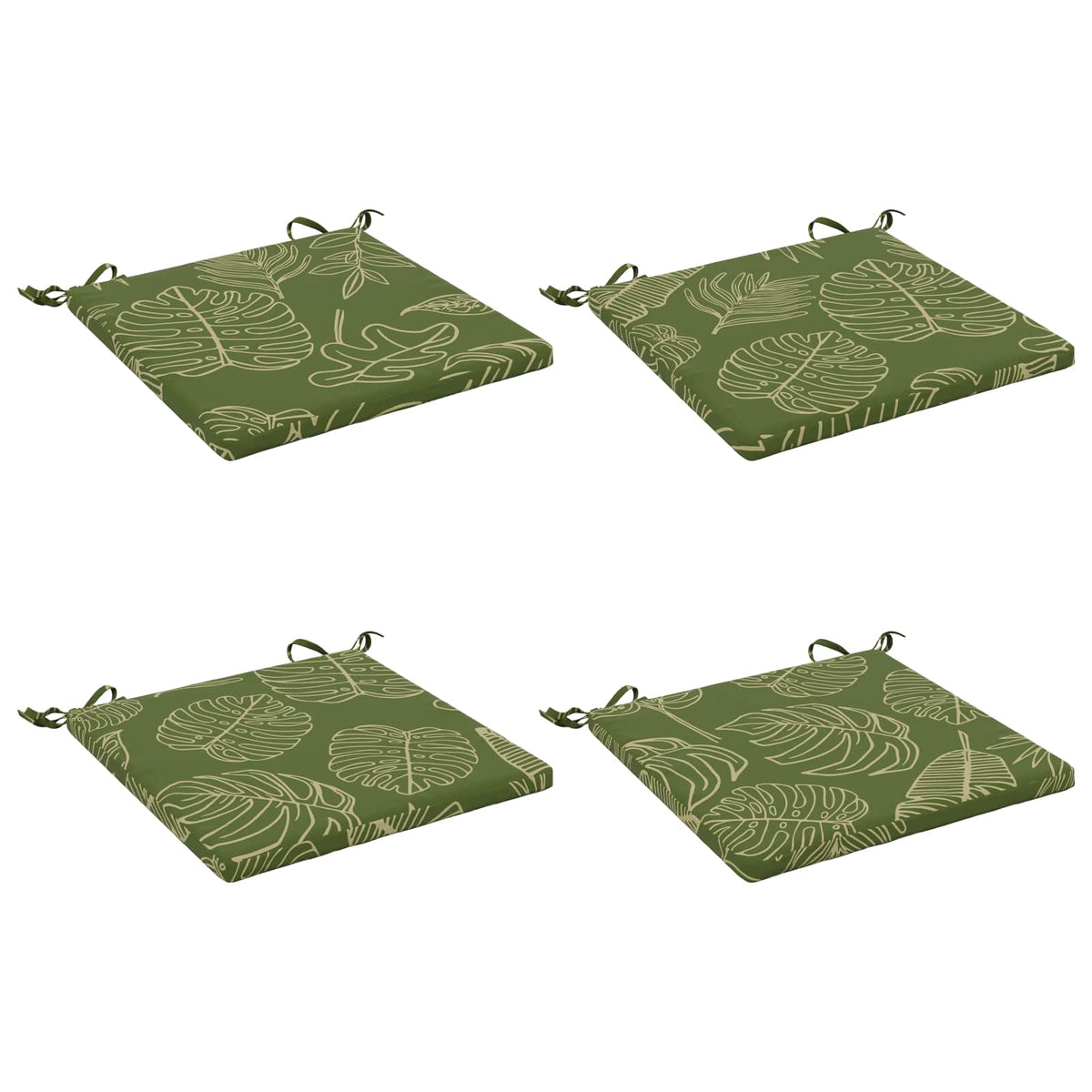 4-Piece Zitkussens SOEST 4 st 100% Polyester Bladontwerp