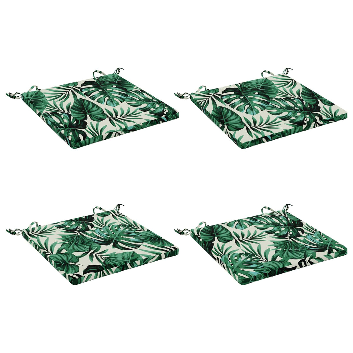 4-Piece Zitkussens SOEST 4 st 100% Polyester Bladpatroon