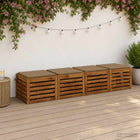 Stoelkussens 4 stuks 100% polyester taupe