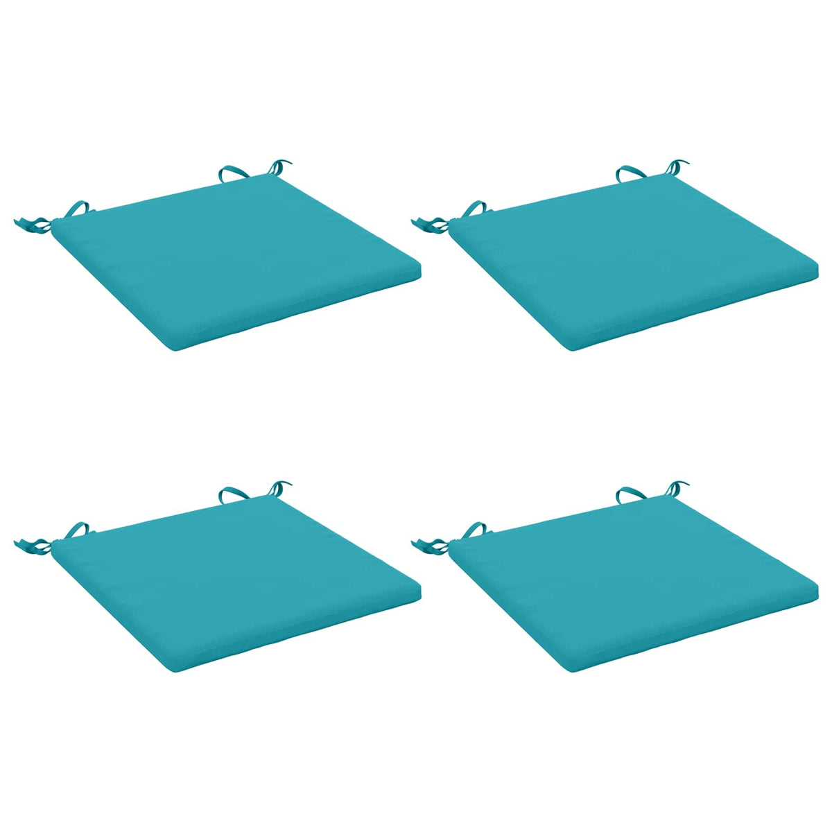 4-Piece Zitkussens SOEST 4 st 100% Polyester Turquoise