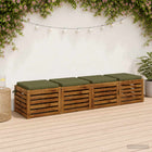 Zitkussens 4 stuks olijfgroen 100% polyester