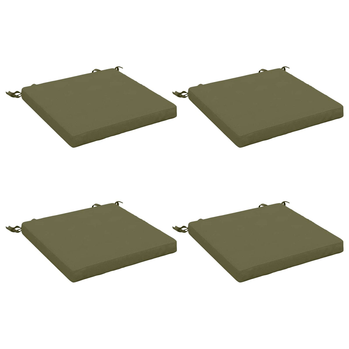 4-Piece Zitkussens SOEST 4 st 100% Polyester Olijfgroen
