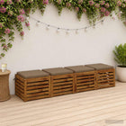 Zitkussens SOEST 4 stuks 100% polyester taupe