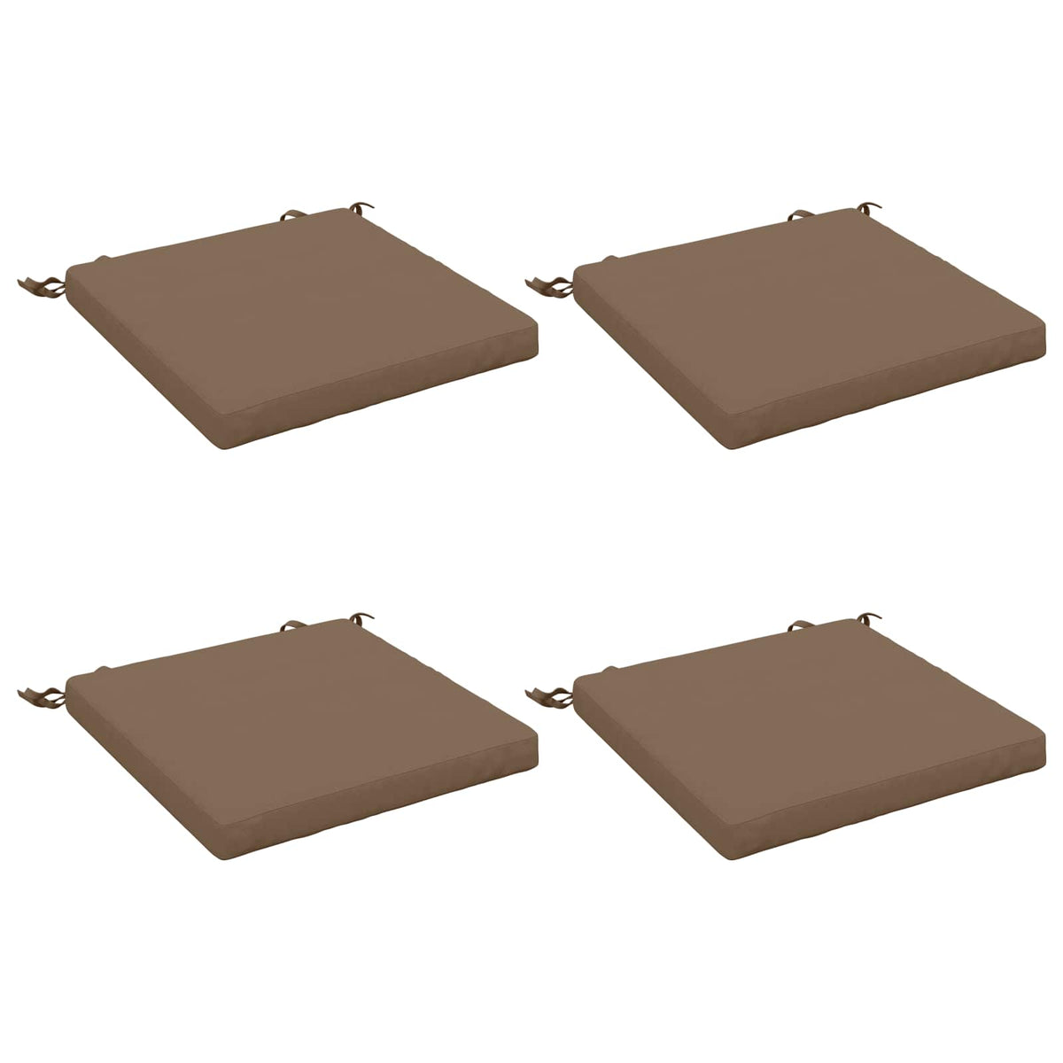 4-Piece Zitkussens SOEST 4 st 100% Polyester Taupe