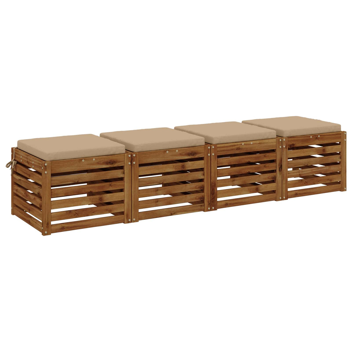 4-Piece Zitkussens SOEST 4 st 100% Polyester Zand