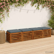 Zitkussens SOEST 4 stuks blauw polyester