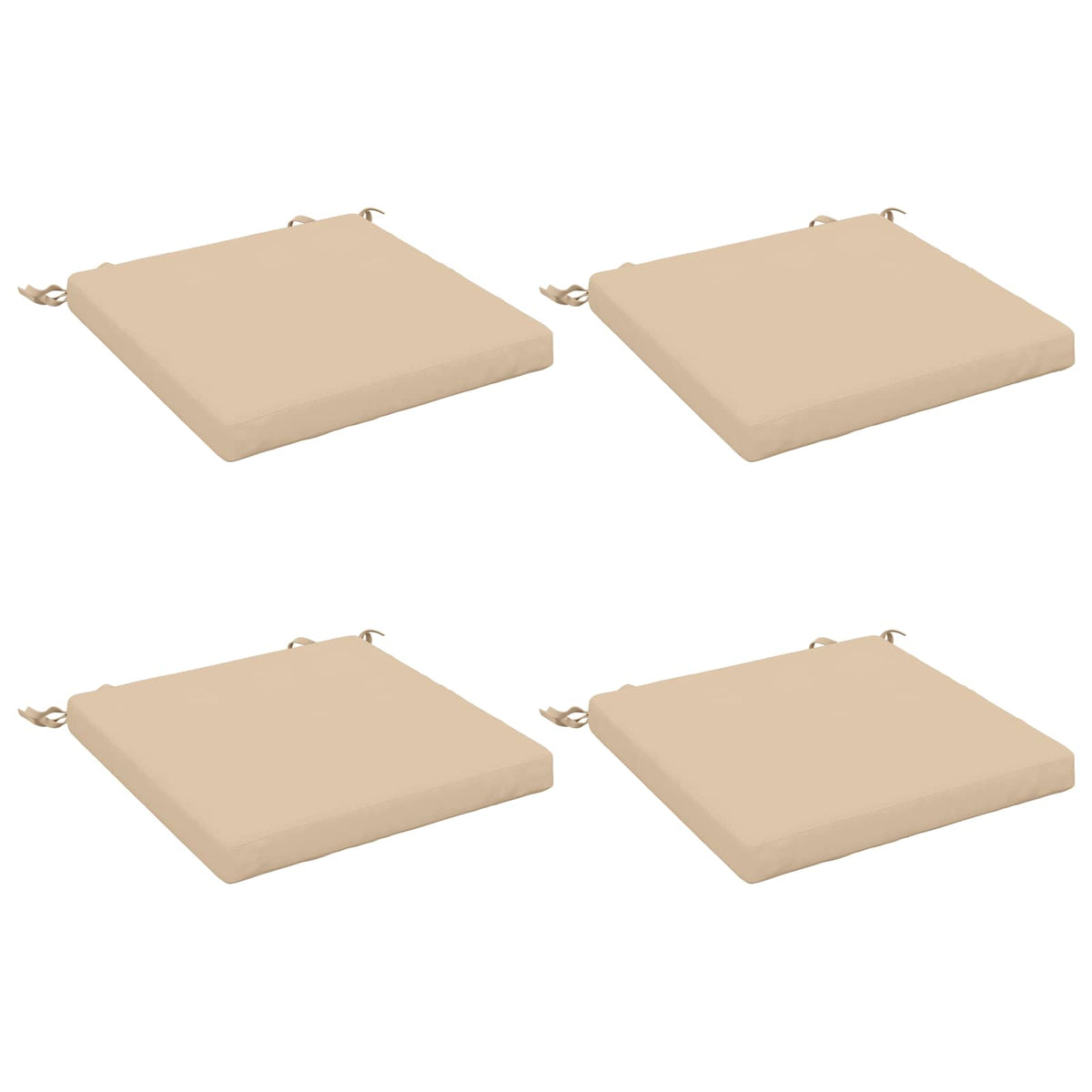 4-Piece Zitkussens SOEST 4 st 100% Polyester Crèmekleurig