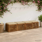 Zitkussens SOEST 4 stuks beige 100% polyester