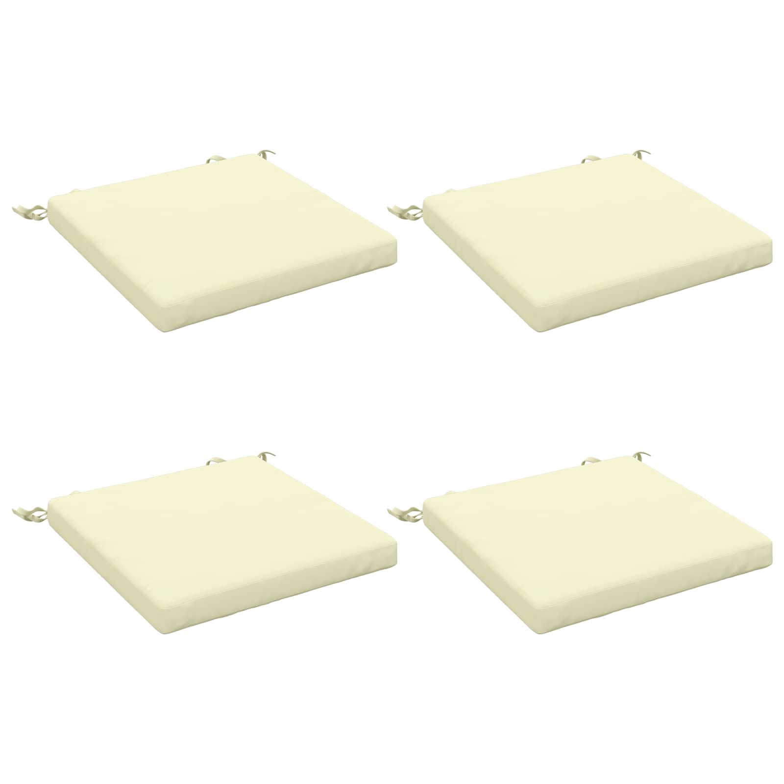 4-Piece Zitkussens SOEST 4 st 100% Polyester Crèmekleurig