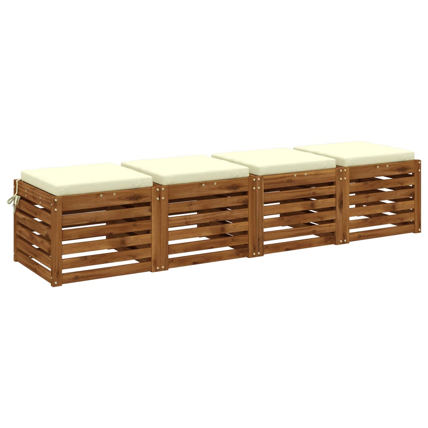 4-Piece Zitkussens SOEST 4 st 100% Polyester Crèmekleurig
