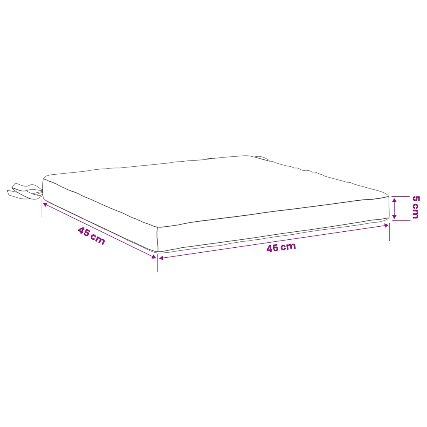 4-Piece Zitkussens SOEST 4 st 100% Polyester Crèmekleurig