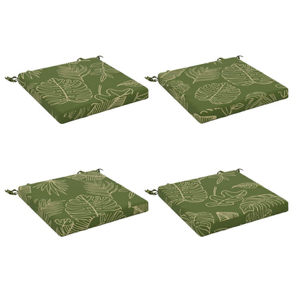 4-Piece Zitkussens SOEST 4 st 100% Polyester Bladontwerp