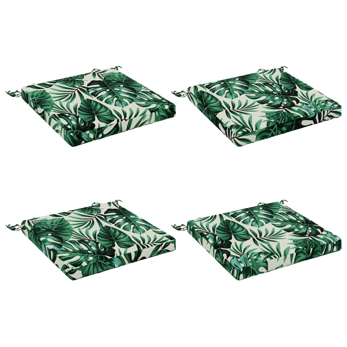 4-Piece Zitkussens SOEST 4 st 100% Polyester Bladpatroon