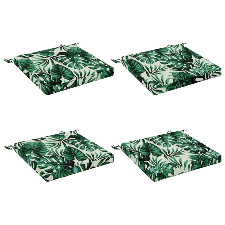 4-Piece Zitkussens SOEST 4 st 100% Polyester Bladpatroon