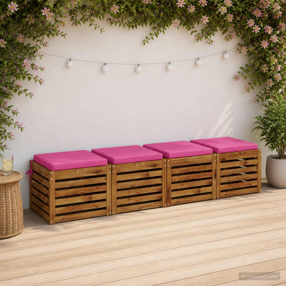 4-Piece Zitkussens SOEST 4 st 100% Polyester Roze