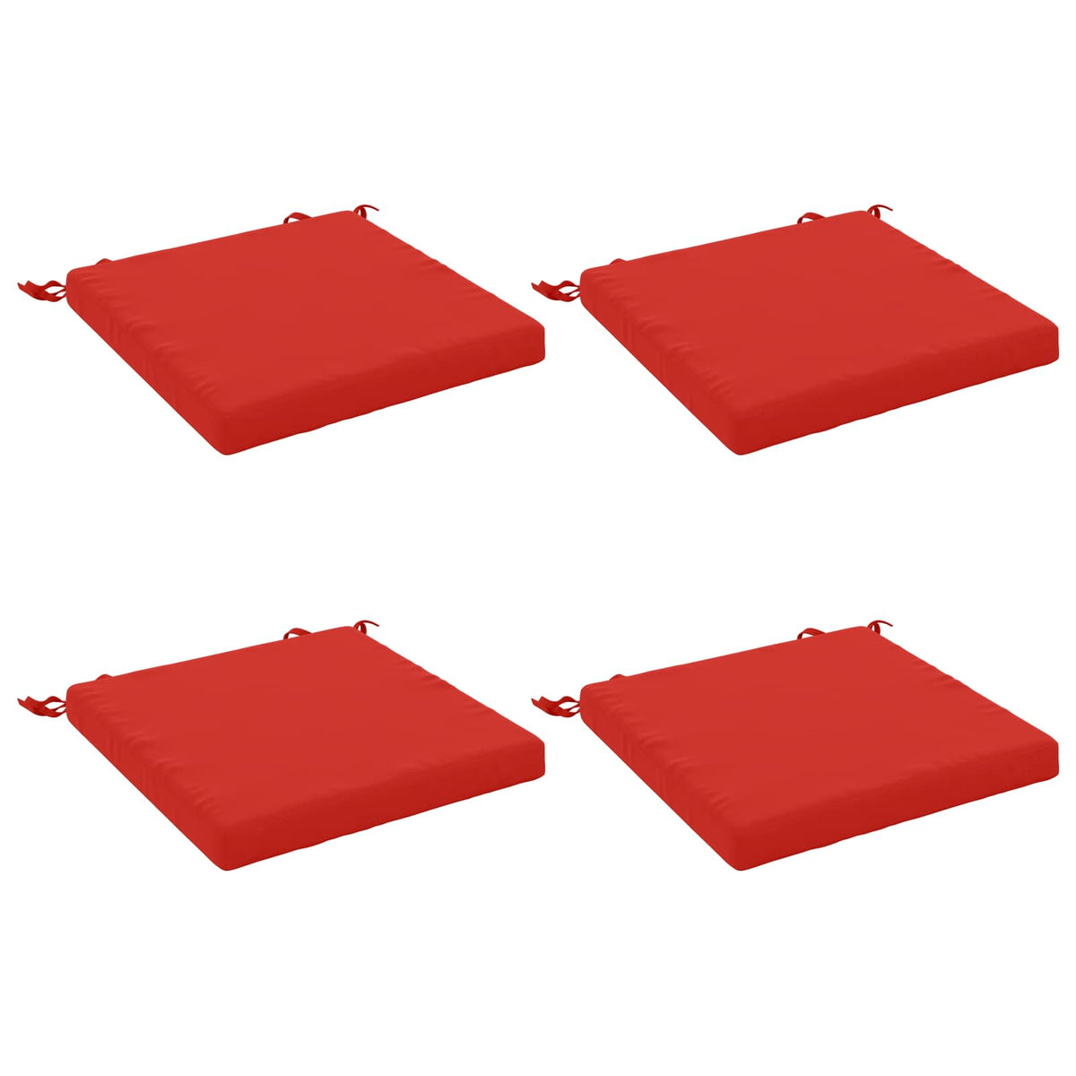 4-Piece Zitkussens SOEST 4 st 100% Polyester Rood
