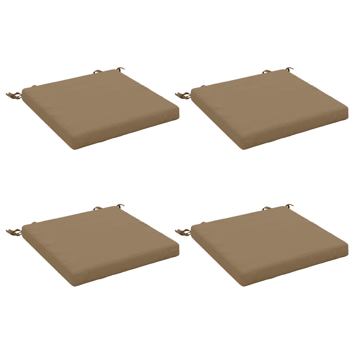 4-Piece Zitkussens SOEST 4 st 100% Polyester Taupe