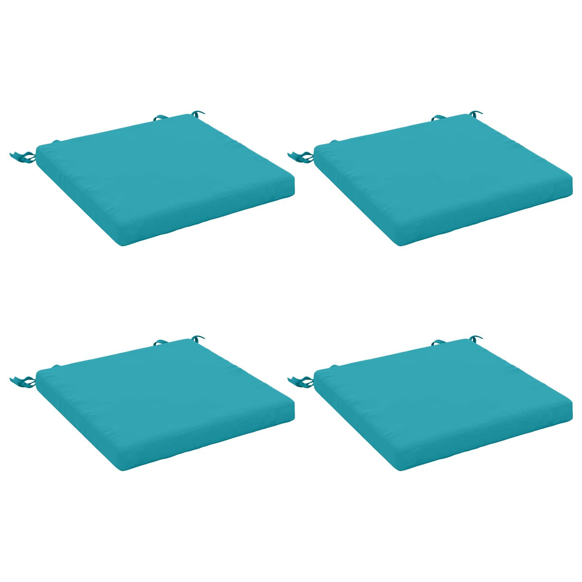4-Piece Zitkussens SOEST 4 st 100% Polyester Turquoise
