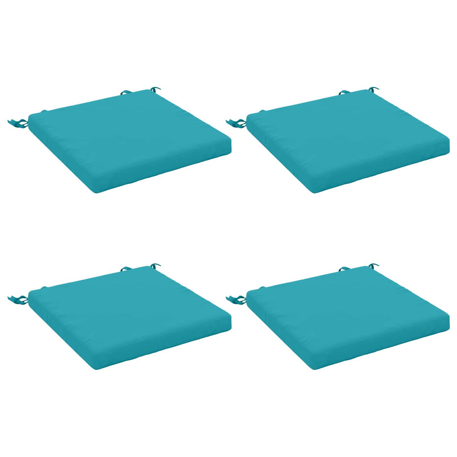 4-Piece Zitkussens SOEST 4 st 100% Polyester Turquoise
