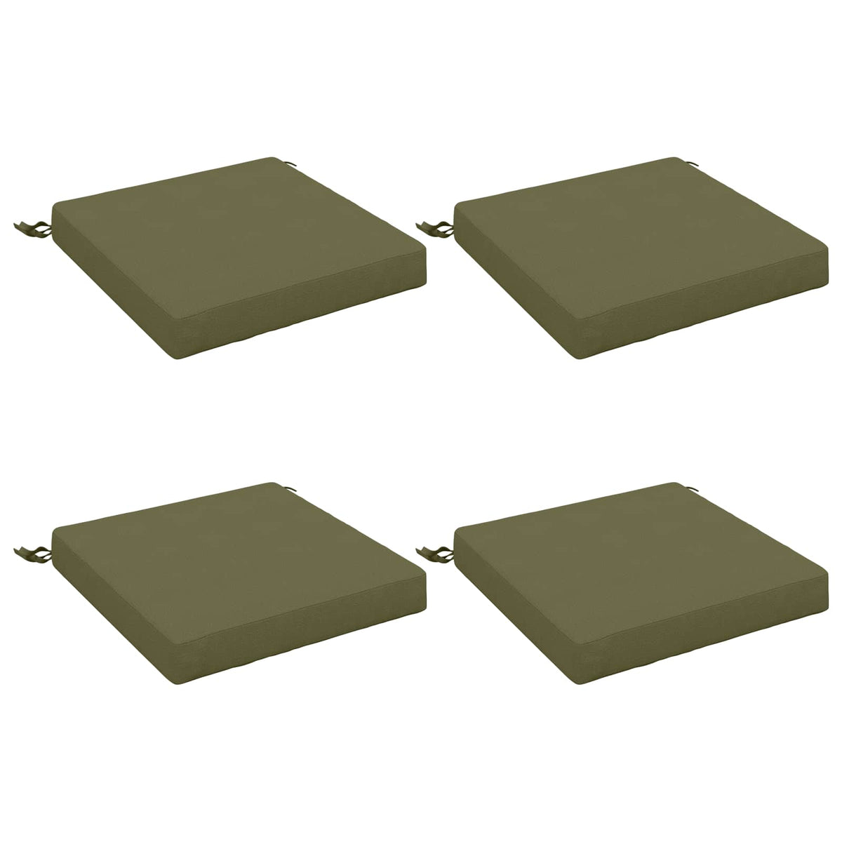 4-Piece Zitkussens SOEST 4 st 100% Polyester Olijfgroen