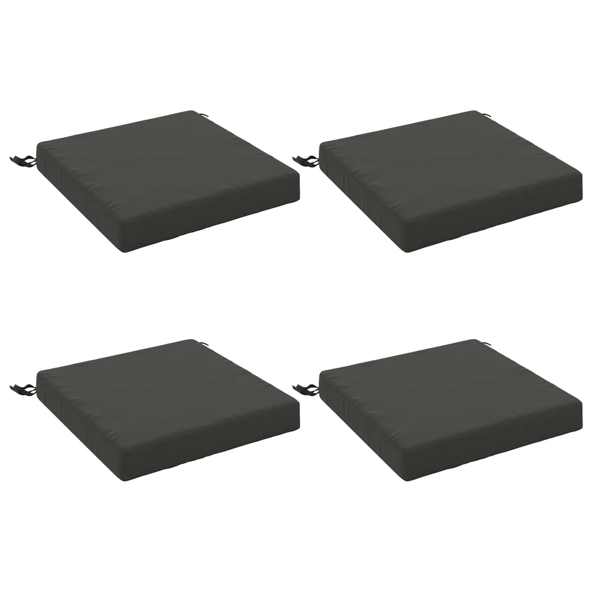 4-Piece Zitkussens SOEST 4 st 100% Polyester Antraciet