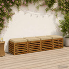 Zitkussens 4 stuks beige 100% polyester