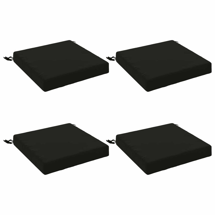 4-Piece Zitkussens SOEST 4 st 100% Polyester Zwart