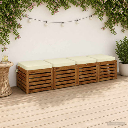 4-Piece Zitkussens SOEST 4 st 100% Polyester Crèmekleurig