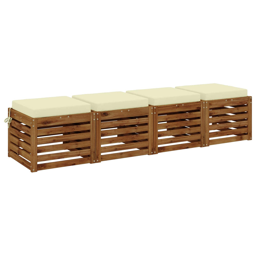 4-Piece Zitkussens SOEST 4 st 100% Polyester Crèmekleurig